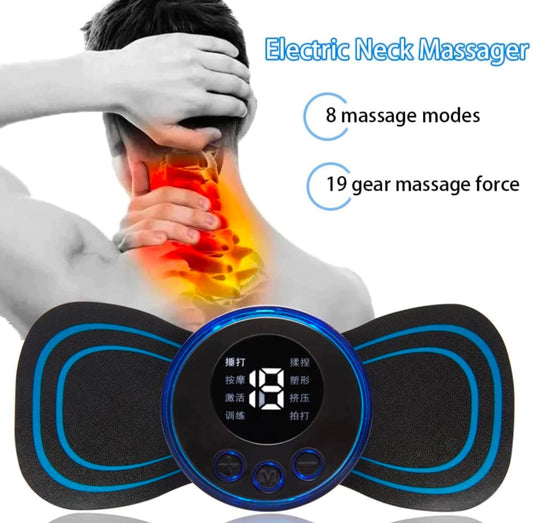Wireless EMS Mini Body Massager – Portable Butterfly Massager For Blood Circulation & Pain Relief