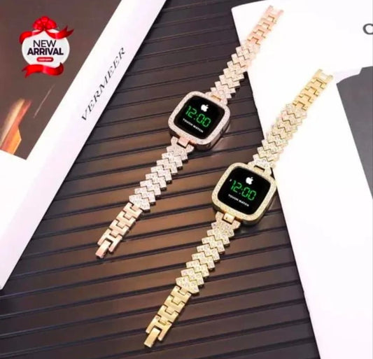 Chic Women's Digital Display Watch with Elegant Bracelet Strap | Stylish Fashion Wristwatch for Daily Wear, Parties & Casual Outfits - 1 Pc