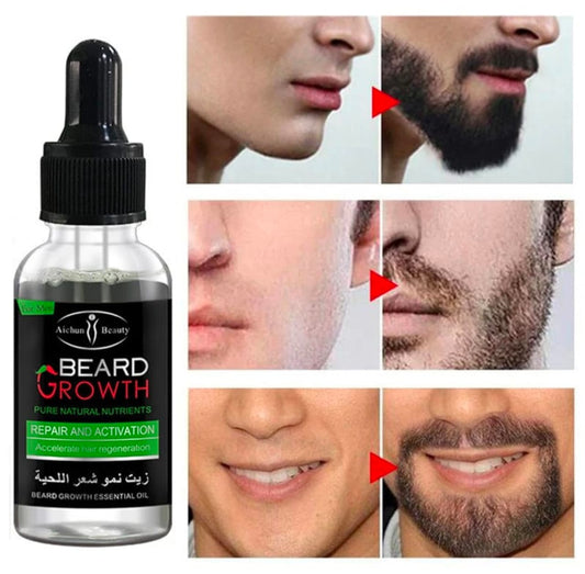 Aichun Beauty Organic Men Beard Growth Oil Concave Naturals Beard Oil 35 ML