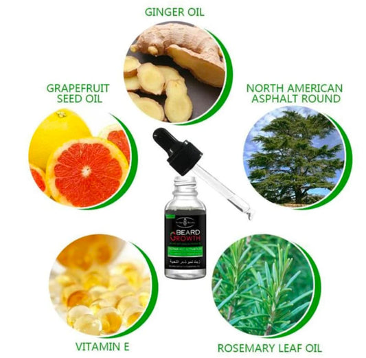 Aichun Beauty Organic Men Beard Growth Oil Concave Naturals Beard Oil 35 ML