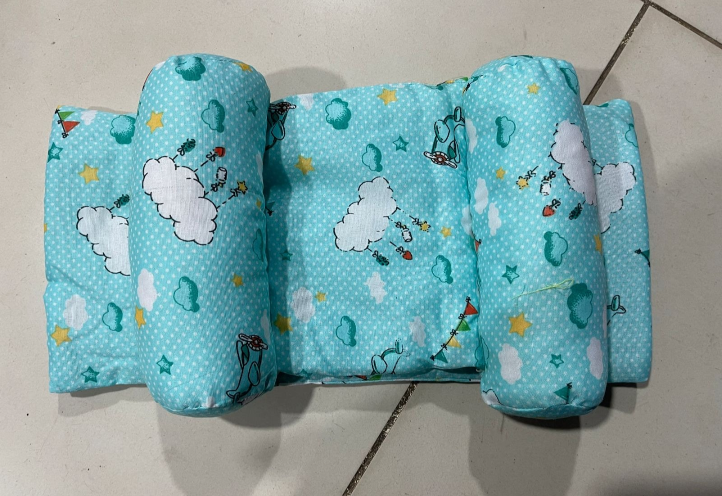 Soft Head Shaping Newborn Pillow for Flat Head Prevention,Breathable and amp,Portable Infant Cushion-Baby Head Shaping Pillow-Adjustable Newborn Baby Head Shaping Pillow(Random Colour And Design) Without Box